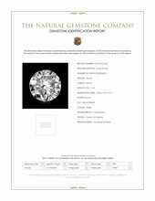1.14 Ct. White Zircon from Ceylon (Sri Lanka) Scan Report