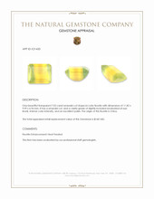 7.02 Ct. Fluorite from China Appraisal