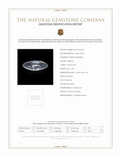 2.20 Ct. Blue Flash Cabochon Moonstone from Ceylon (Sri Lanka) Scan Report