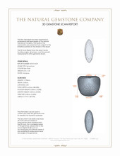 2.20 Ct. Cabochon Moonstone from Ceylon (Sri Lanka) 3 D Scan Report