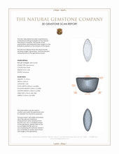 2.48 Ct. Cabochon Moonstone from Ceylon (Sri Lanka) 3 D Scan Report