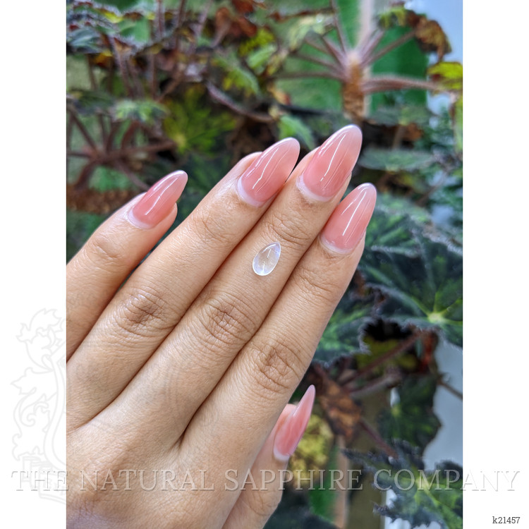 1.45 Ct. Blue Flash Cabochon Moonstone from Ceylon (Sri Lanka)