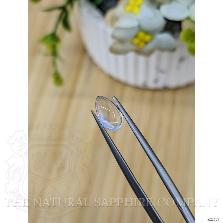 1.45 Ct. Blue Flash Cabochon Moonstone from Ceylon (Sri Lanka)