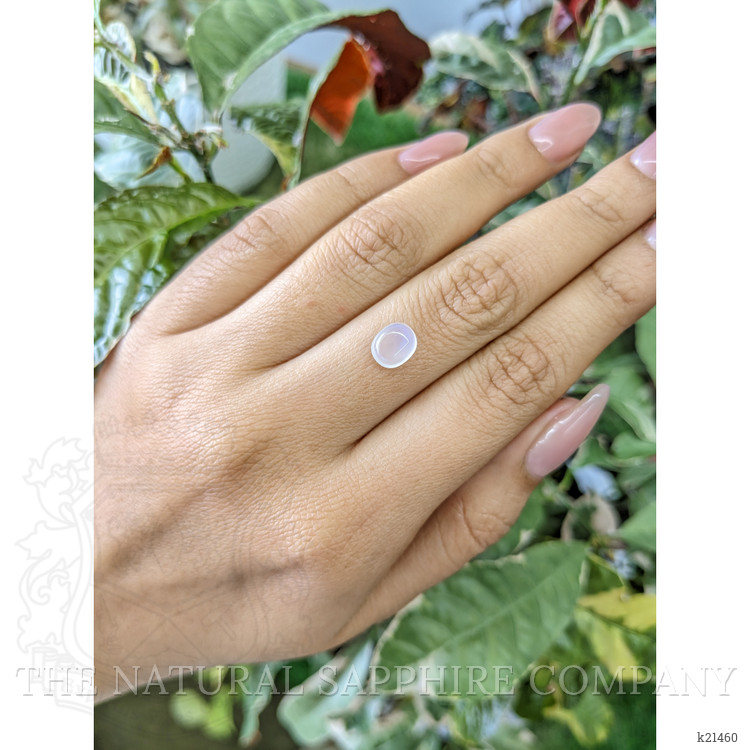 1.41 Ct. Blue Flash Cabochon Moonstone from Ceylon (Sri Lanka)