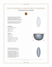 2.19 Ct. Cabochon Moonstone from Ceylon (Sri Lanka) 3 D Scan Report