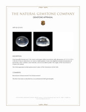 7.06 Ct. White Cabochon Moonstone from Ceylon (Sri Lanka) Appraisal