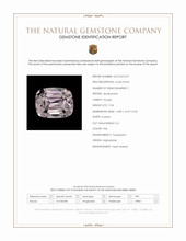 9.24 Ct. Pink Kunzite from Afghanistan Scan Report