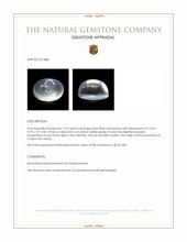 7.73 Ct. Cabochon Moonstone from Ceylon (Sri Lanka) Appraisal