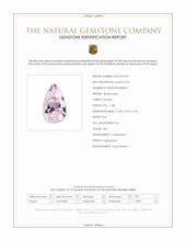 11.88 Ct. Pink Kunzite from Afghanistan Scan Report