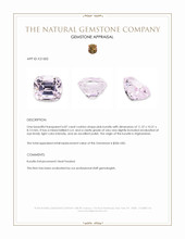 6.87 Ct. Kunzite from Afghanistan Appraisal