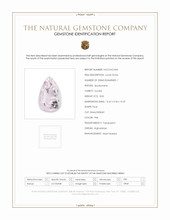 8.82 Ct. Pink Kunzite from Afghanistan Scan Report