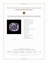 5.70 Ct. Purplish Pink Kunzite from Afghanistan Scan Report