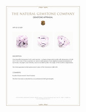 4.02 Ct. Kunzite from Afghanistan Appraisal