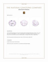 4.32 Ct. Kunzite from Afghanistan Appraisal