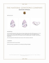 3.88 Ct. Kunzite from Afghanistan Appraisal