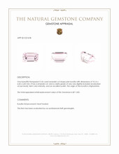 3.56 Ct. Pink Kunzite from Afghanistan Appraisal