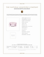 3.56 Ct. Pink Kunzite from Afghanistan Scan Report