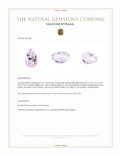 3.65 Ct. Kunzite from Afghanistan Appraisal