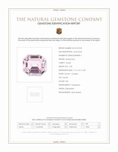 2.30 Ct. Kunzite from Afghanistan Scan Report