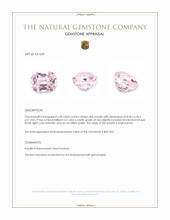 2.58 Ct. Pink Kunzite from Afghanistan Appraisal