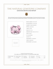2.58 Ct. Pink Kunzite from Afghanistan Scan Report