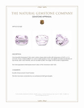 2.86 Ct. Kunzite from Afghanistan Appraisal