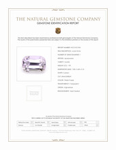 1.99 Ct. Kunzite from Afghanistan Scan Report