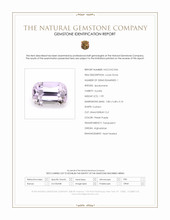 1.99 Ct. Pinkish Purple Kunzite from Afghanistan Scan Report