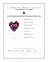 1.81 Ct. Pinkish Purple Rhodolite Garnet from Ceylon (Sri Lanka) Scan Report