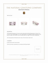 7.22 Ct. Kunzite from Afghanistan Appraisal