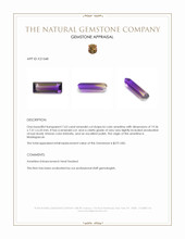 7.63 Ct. Bi Color Ametrine from Madagascar Appraisal