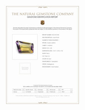 6.58 Ct. Bi Color Ametrine from Madagascar Scan Report