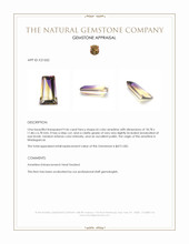 9.46 Ct. Bi Color Ametrine from Madagascar Appraisal