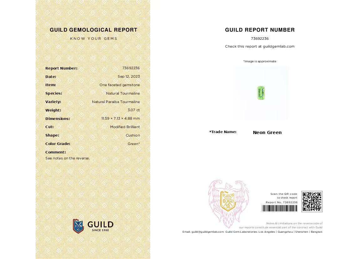 3.07 Ct. Paraiba Tourmaline from Mozambique