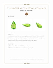 1.35 Ct. Green Paraiba Tourmaline from Mozambique Appraisal