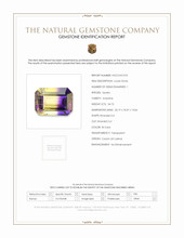 34.73 Ct. Ametrine from Ceylon (Sri Lanka) Scan Report