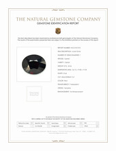 60.66 Ct. Red Garnet from Tanzania Scan Report