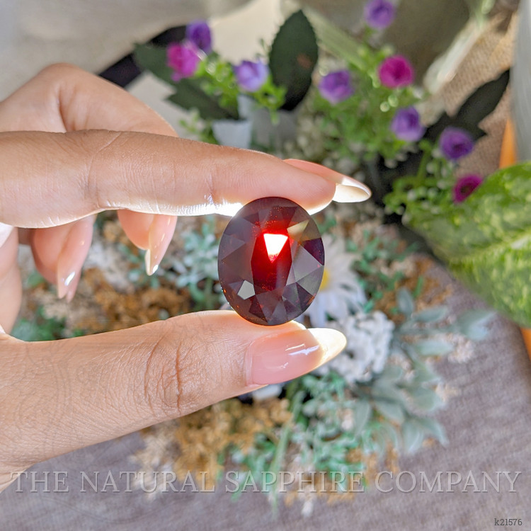 60.66 Ct. Red Garnet from Tanzania
