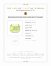 0.76 Ct. Greenish Yellow Chrysoberyl from Tanzania Scan Report