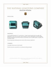 2.51 Ct. Tourmaline from Brazil Appraisal