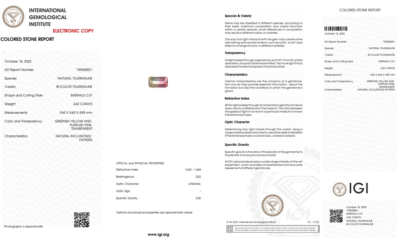 2.42 Ct. Tourmaline from Mozambique