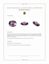 2.73 Ct. Purple Spinel from Burma (Myanmar) Appraisal
