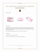 1.88 Ct. Tourmaline from Tanzania Appraisal