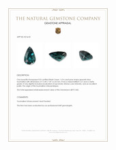 3.24 Ct. Tourmaline from Mozambique Appraisal