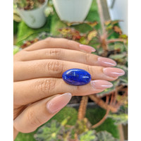 23.55 Ct. Cabochon Lapis from Afghanistan Life Style