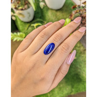 5.61 Ct. Cabochon Lapis from Afghanistan Life Style