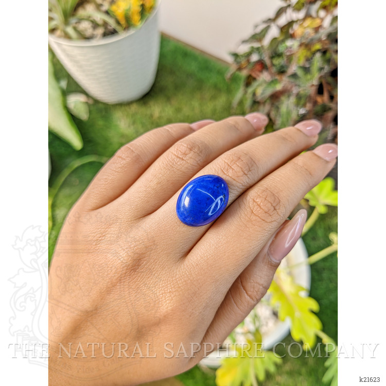 18.84 Ct. Cabochon Lapis from Afghanistan