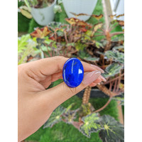 32.27 Ct. Cabochon Lapis from Afghanistan Life Style