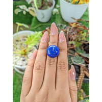 23.63 Ct. Cabochon Lapis from Afghanistan Life Style