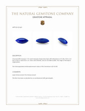 7.32 Ct. Cabochon Lapis from Afghanistan Appraisal